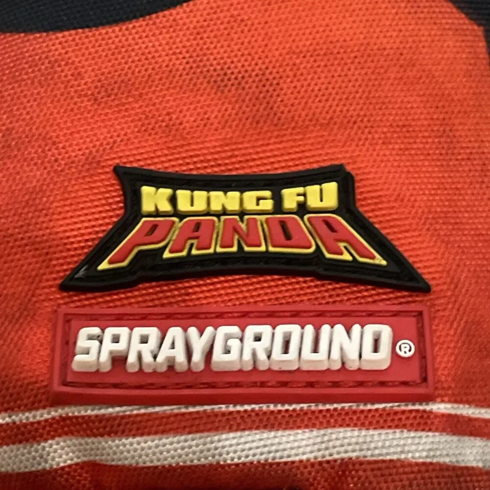 Sprayground Kung Fu Panda Smash DLXRS Limited Edition Backpack Bookbag Travel